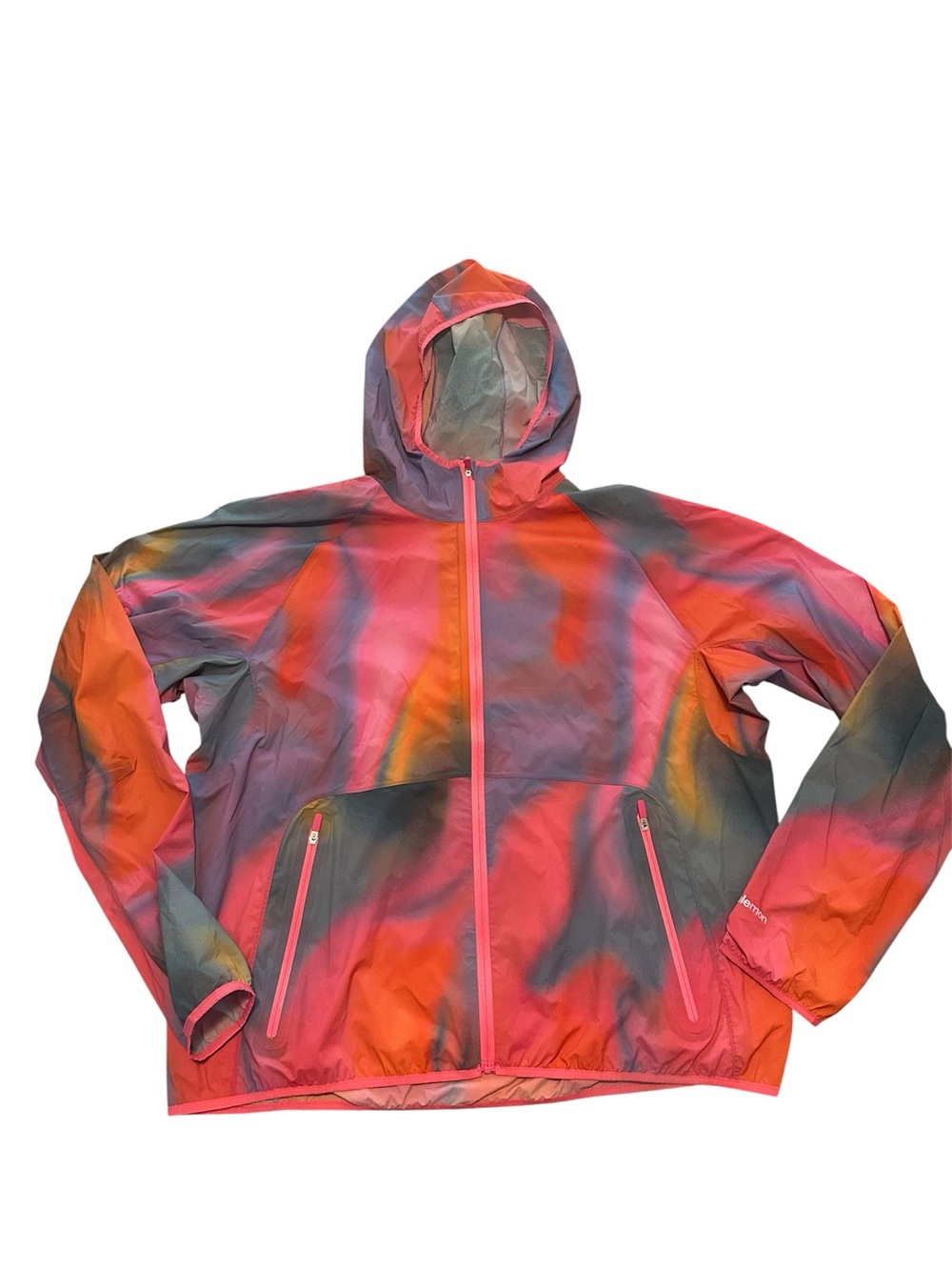 lululemon🍋Packable Trail Running Multicolor Hooded Jacket Size 12 NWT💖🧡💙 - Picture 12 of 16